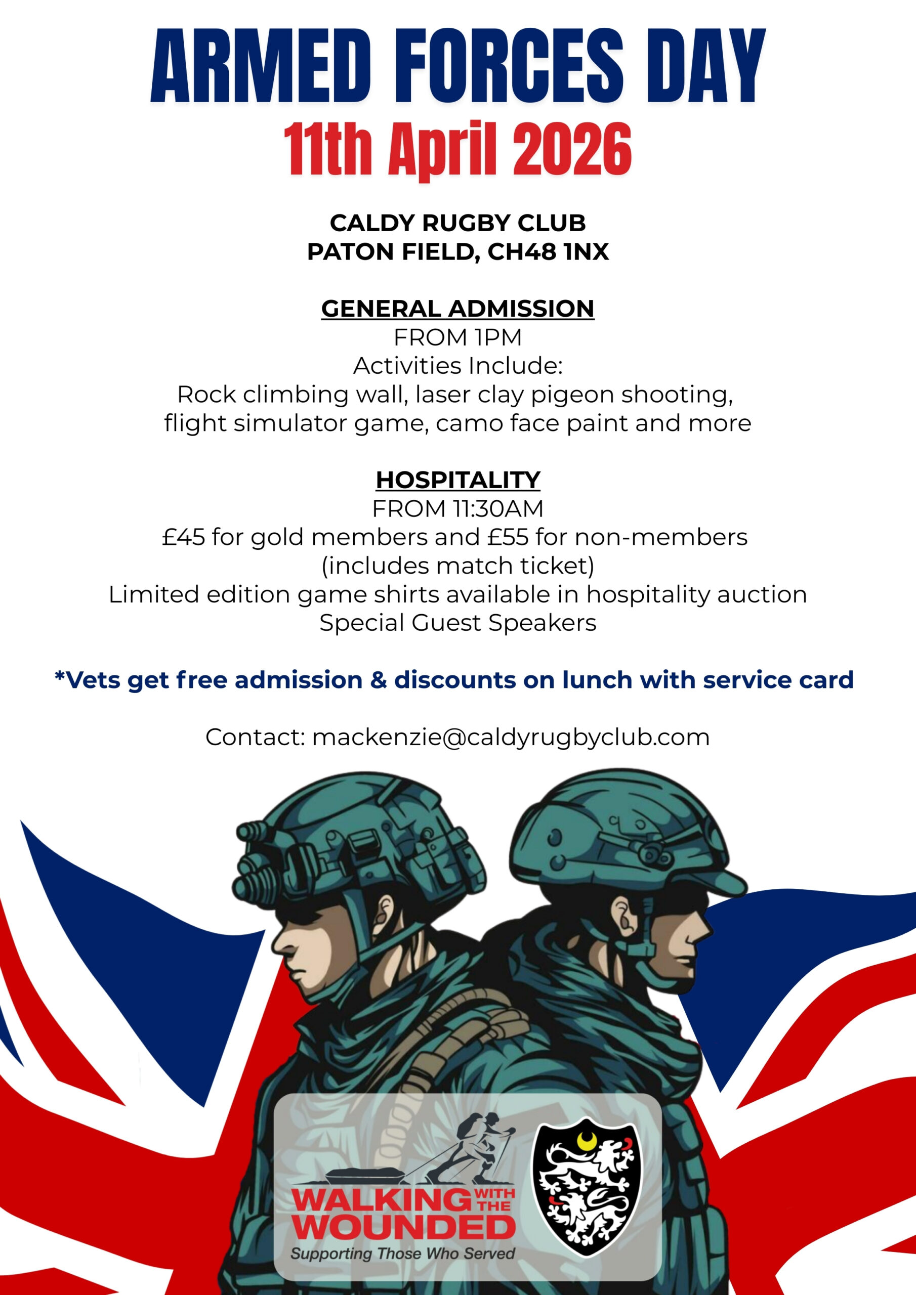 Caldy RFC’s Armed Forces Day
